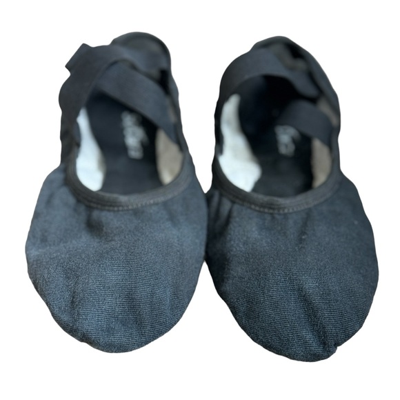 SO DANCA STRETCH CANVAS SPLIT SOLE BALLET SHOE, BLACK, size 3 1/2 - Picture 7 of 8